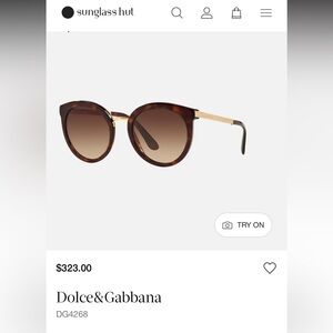 Dolce & Gabbana Round Havana Acetate Sunglasses in Brown Tortoise - DG4268